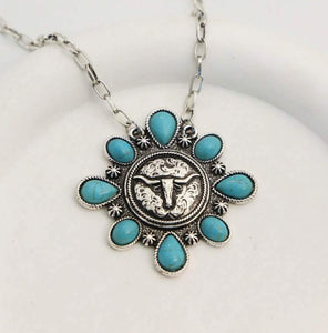Vintage Western Cluster Necklace