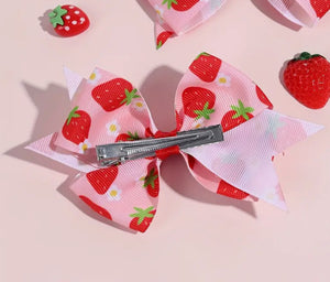 Strawberry & Daisy Bows