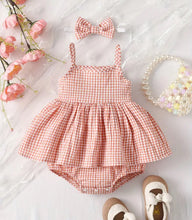 Load image into Gallery viewer, Checkered Summer Romper