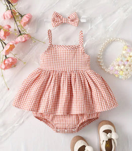 Checkered Summer Romper