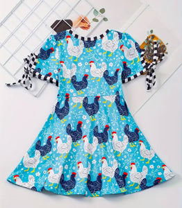 Checkered Chicken Dress