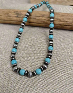 Layered Cross Navajo Pearl Necklaces