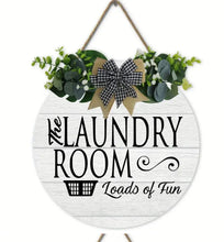 Load image into Gallery viewer, Farmhouse Laundry Wreath