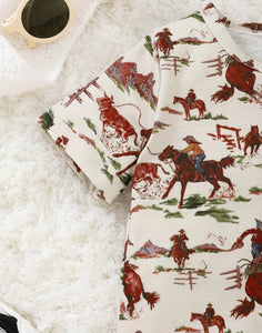 Boys Western Rompers