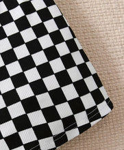Load image into Gallery viewer, Knitted Hem Checkered Outfit