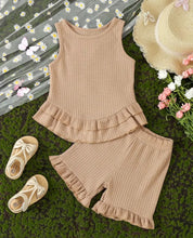 Load image into Gallery viewer, Waffle tank outfit