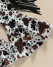 Load image into Gallery viewer, Moody Fringe Cow Outfit