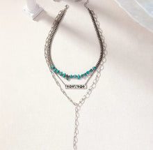 Load image into Gallery viewer, Layered Bar Charm necklaces