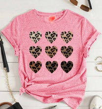 Load image into Gallery viewer, Leopard Heart tee