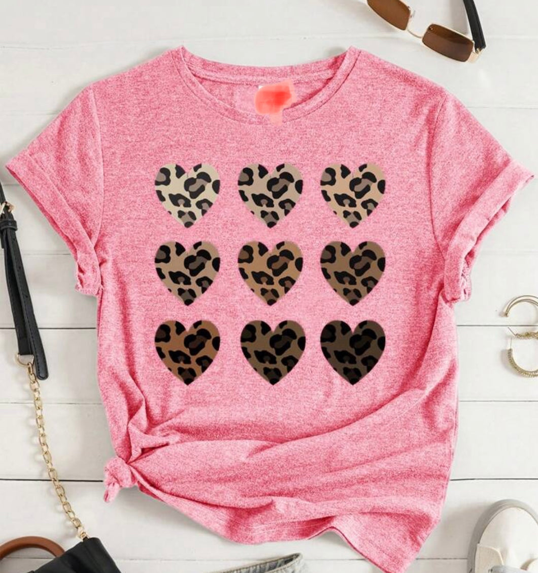 Leopard Heart tee