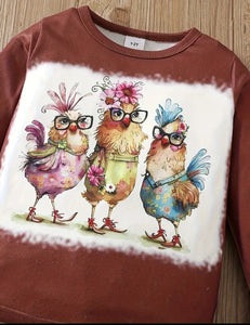 Brown Crazy Chicken Outfit