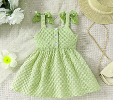Load image into Gallery viewer, Bow Cami Waffle Dress