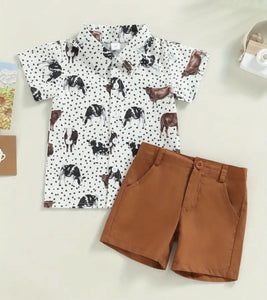 Boys Western Short Outfits
