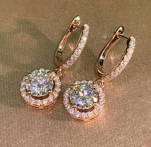 Load image into Gallery viewer, Rose Gold drop earrings