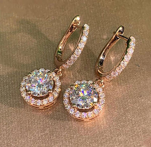 Rose Gold drop earrings