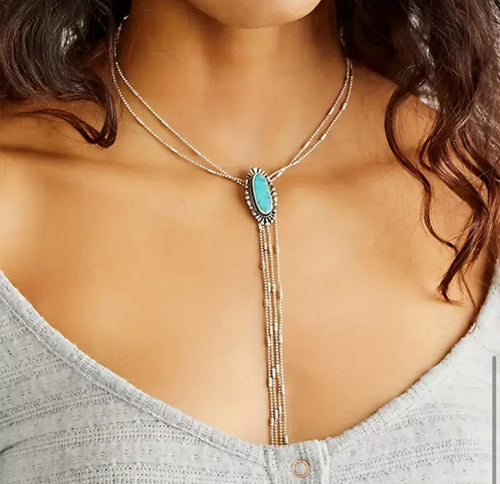 Turquoise Y Chain