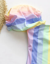 Load image into Gallery viewer, Pastel Rainbow One Piece Swimsuit