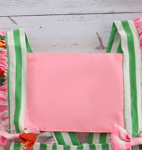 Striped Strawberry Romper/Hat