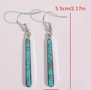 Vintage Turquoise Dangle Earrings