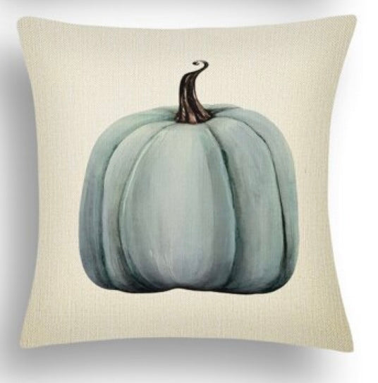 Blue Pumpkin Pillow Case