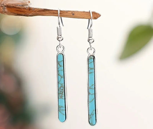 Vintage Turquoise Dangle Earrings
