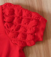 Load image into Gallery viewer, Puffed Sleeve Short Jumpsuit