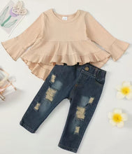 Load image into Gallery viewer, Baby doll Jean outfit