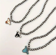 Load image into Gallery viewer, Cow Navajo pearl necklace