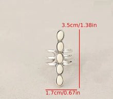 Load image into Gallery viewer, Bohemian stone line ring