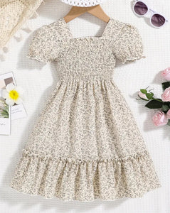Puff Sleeve Garden Dress