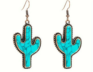 Copper Cactus Earrings