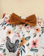 Load image into Gallery viewer, 3Pc Floral Chicken Outfit