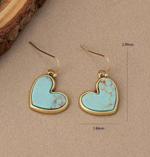 Load image into Gallery viewer, Turquoise Hearts