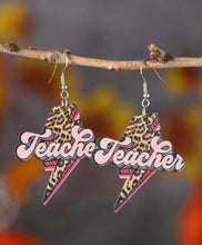 Load image into Gallery viewer, Lightening teacher earrings