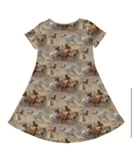 Load image into Gallery viewer, Horse T-Shirt Dress