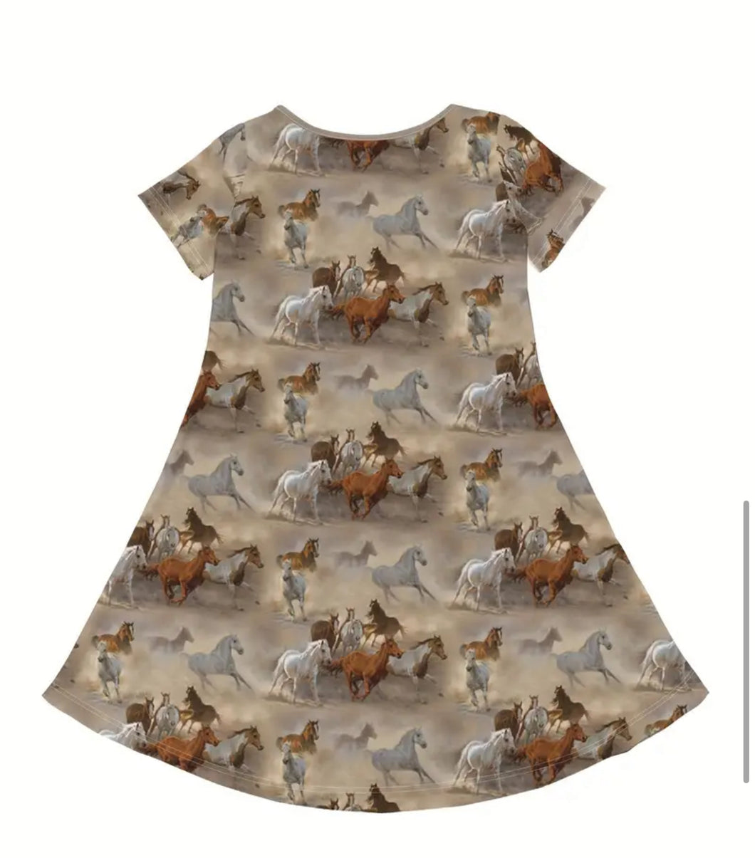 Horse T-Shirt Dress