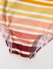 Load image into Gallery viewer, Brown striped swimsuit