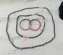 Load image into Gallery viewer, Long Accent Navajo Pearl Jewelry Set