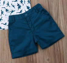 Load image into Gallery viewer, Boys Dinosaur Short Outfits