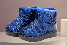 Load image into Gallery viewer, Sequin Fleece boots