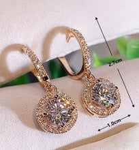 Load image into Gallery viewer, Rose Gold drop earrings