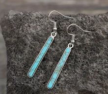 Load image into Gallery viewer, Vintage Turquoise Dangle Earrings