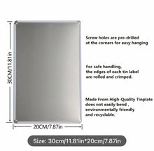 Load image into Gallery viewer, Cornhole Rules Metal Sign