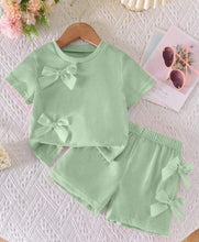 Load image into Gallery viewer, Bow Short Outfit