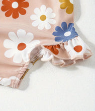 Load image into Gallery viewer, Flower long sleeve one piece/hat