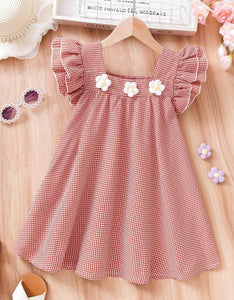 Checkered Doll Dress