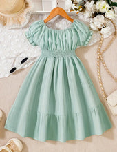 Load image into Gallery viewer, Shirred Ruffle Dress