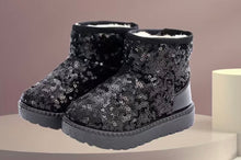 Load image into Gallery viewer, Sequin Fleece boots