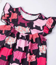 Load image into Gallery viewer, Frilly Sleeve Pig Dress