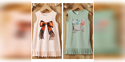 Western Fringe T-Shirt Dress
